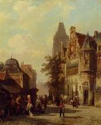 unknow artist European city landscape, street landsacpe, construction, frontstore, building and architecture. 276 oil painting on canvas